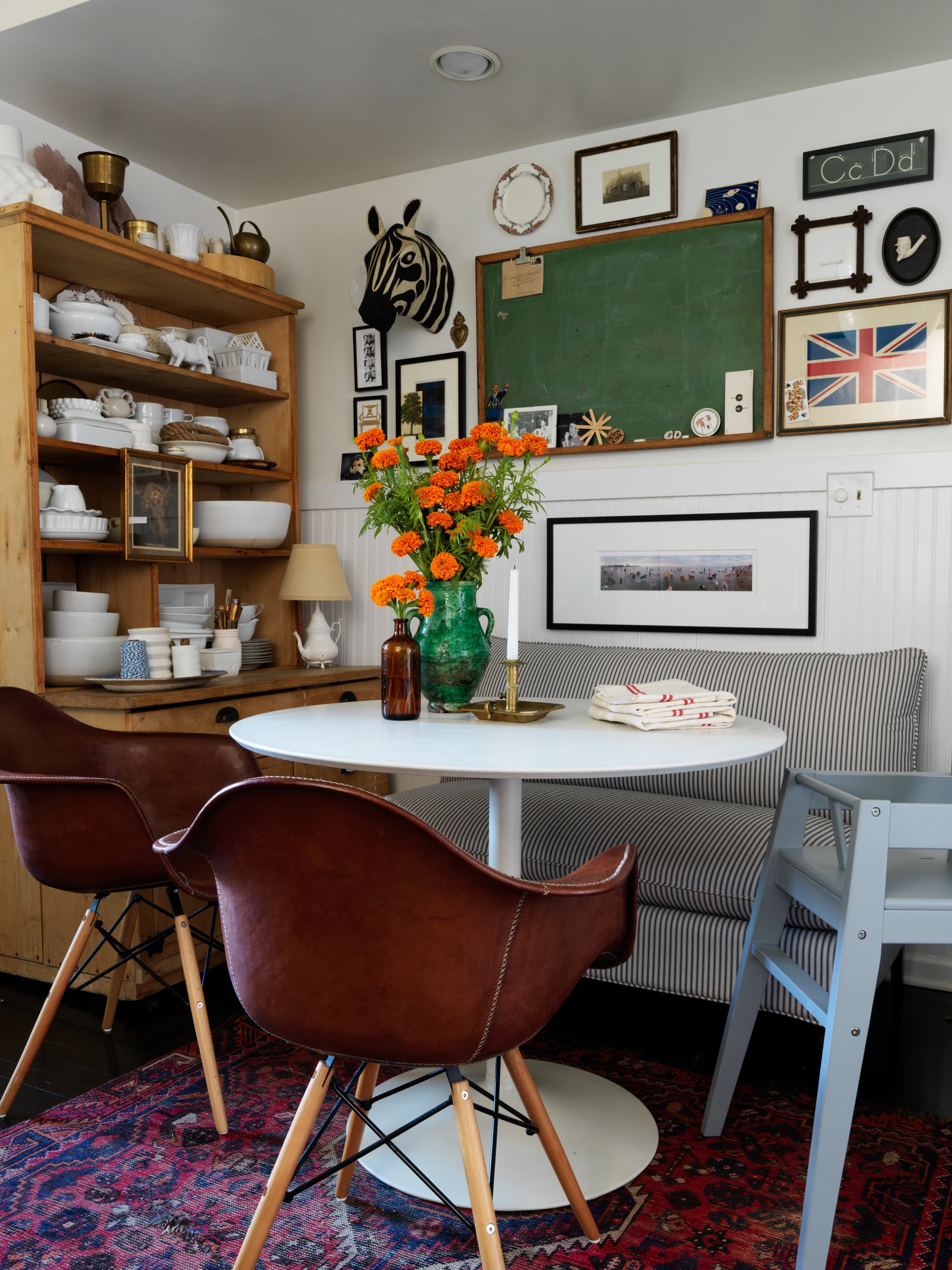 Small space dining table with online bench